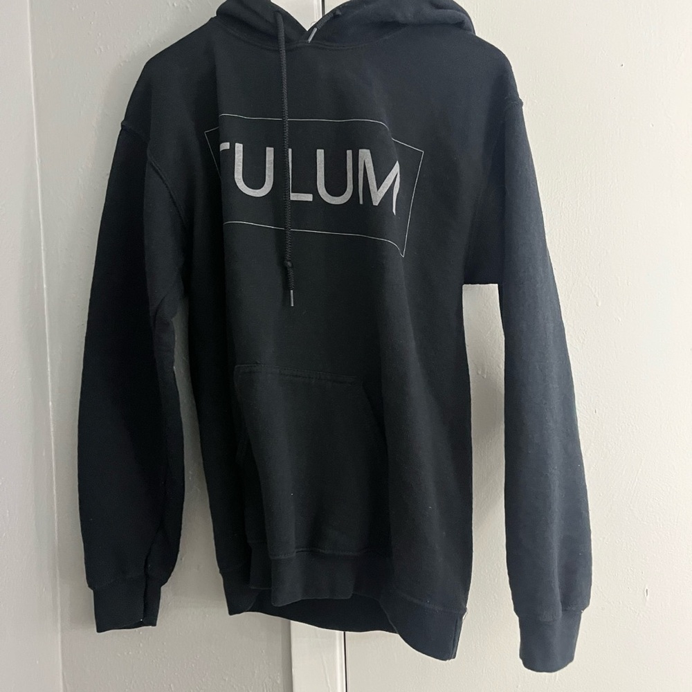 Ulu Black Sweatshirt Hoodie Cotton Blend